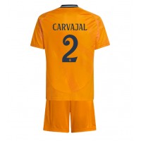 Real Madrid Daniel Carvajal #2 Vieras Peliasu Lasten 2024-25 Lyhythihainen (+ Lyhyet housut)